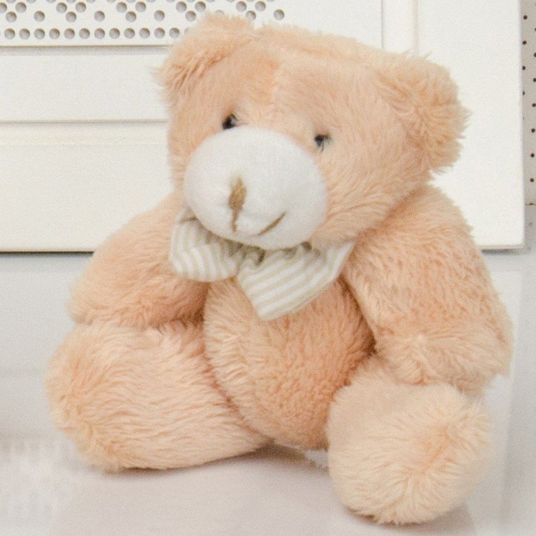 Urso Caramelo com Gravata 14cm