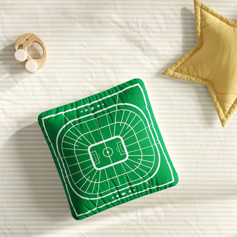 Almofada Quadrada Estádio de Futebol — vista alternativa