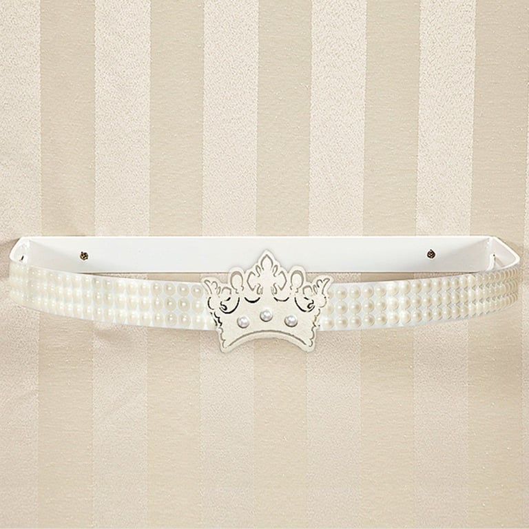 Dossel Berço Decorado Coroa Branca