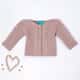 Casaquinho Tricot Trança Chique Rosé Nude - imagem 3