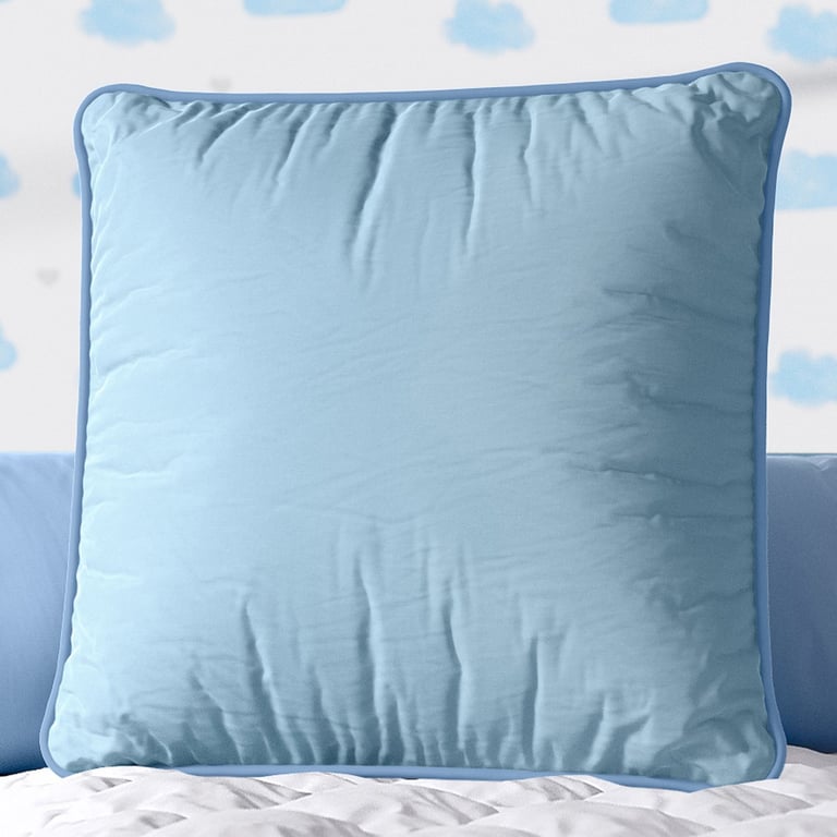 Almofada Quadrada Azul Cordonê 38cm