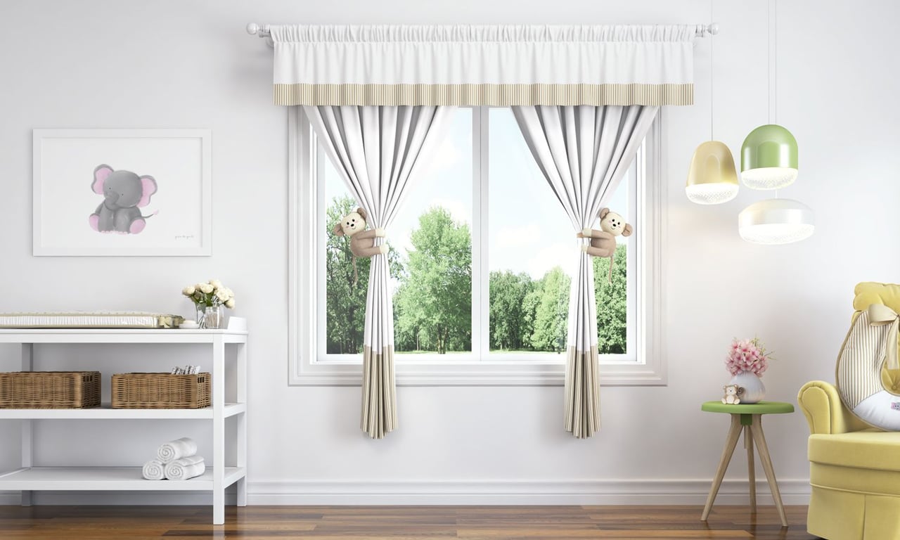 Cortina Amiguinhos Safári 1,50m