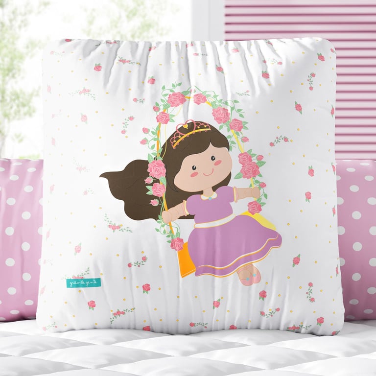 Almofada Quadrada Princesinha Esther 30cm