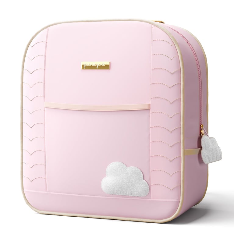 Mochila Maternidade Nuvem Rosa 36cm — vista alternativa