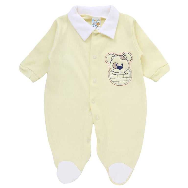 Macacão Longo Kamule em Suedine com Bordado Sortido