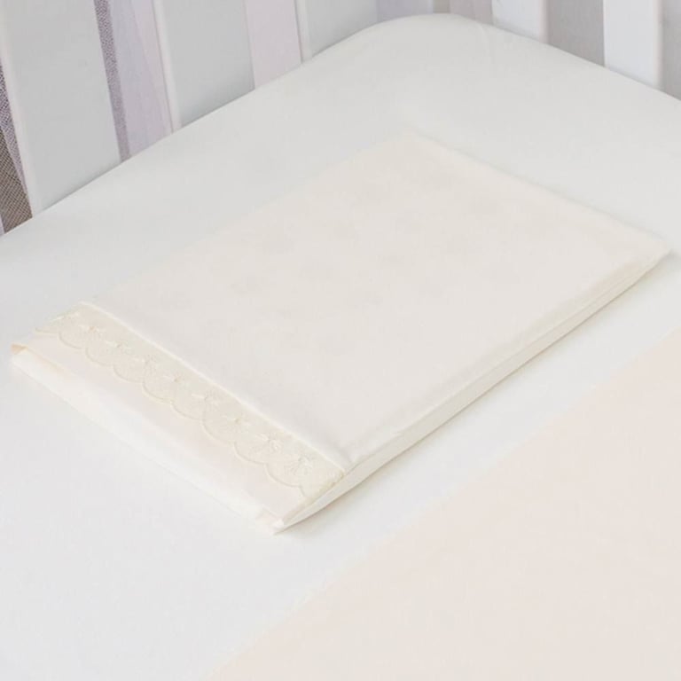 Fronha Bebê de Malha Rosa com Vira Percal