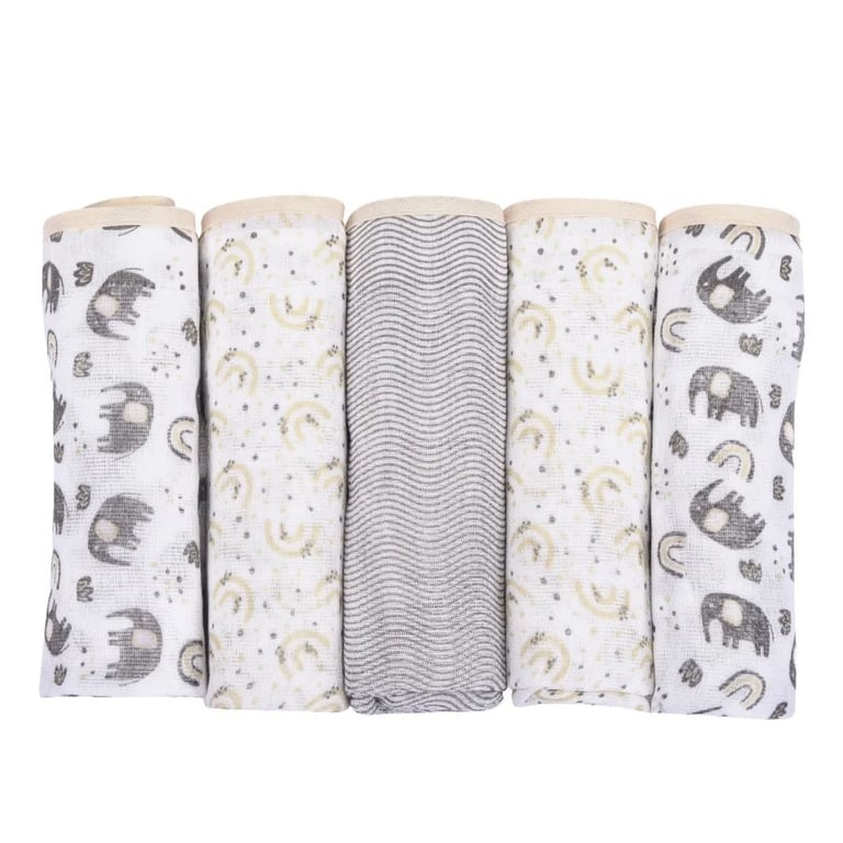 Kit Fralda de Pano Minasrey Composê Elefante