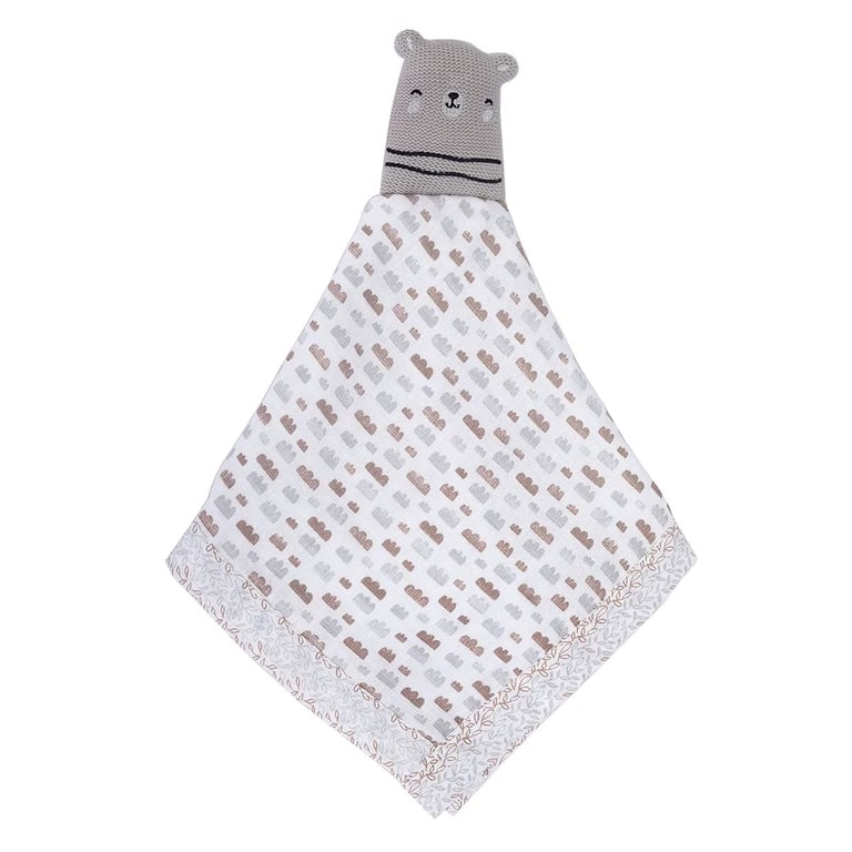 Naninha Tricot Minasrey Cia do Neném Classic Ursinho Cinza