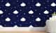 Papel de Parede Nuvens e Gotinhas Azul Marinho 3m - imagem 1