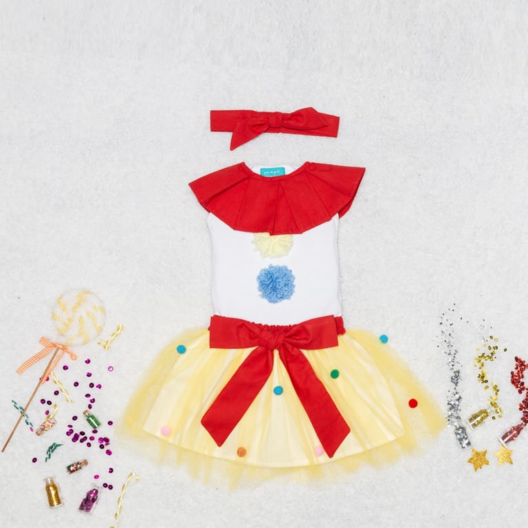 Fantasia Palhacinha Bebê 4 Peças