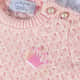 Saída Maternidade Tricot Realeza Rosa 02 Peças - imagem 3