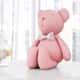 Ursinha Rosé com Laço Floral 42cm - imagem 2
