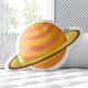 Almofada Saturno Amarelo 33cm - imagem 1