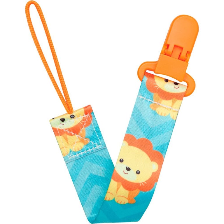Prendedor de Chupeta Animal Fun Leão