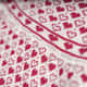 Saída Maternidade Tricot Jacquard Petit Coração Rosa 03 Peças - imagem 1