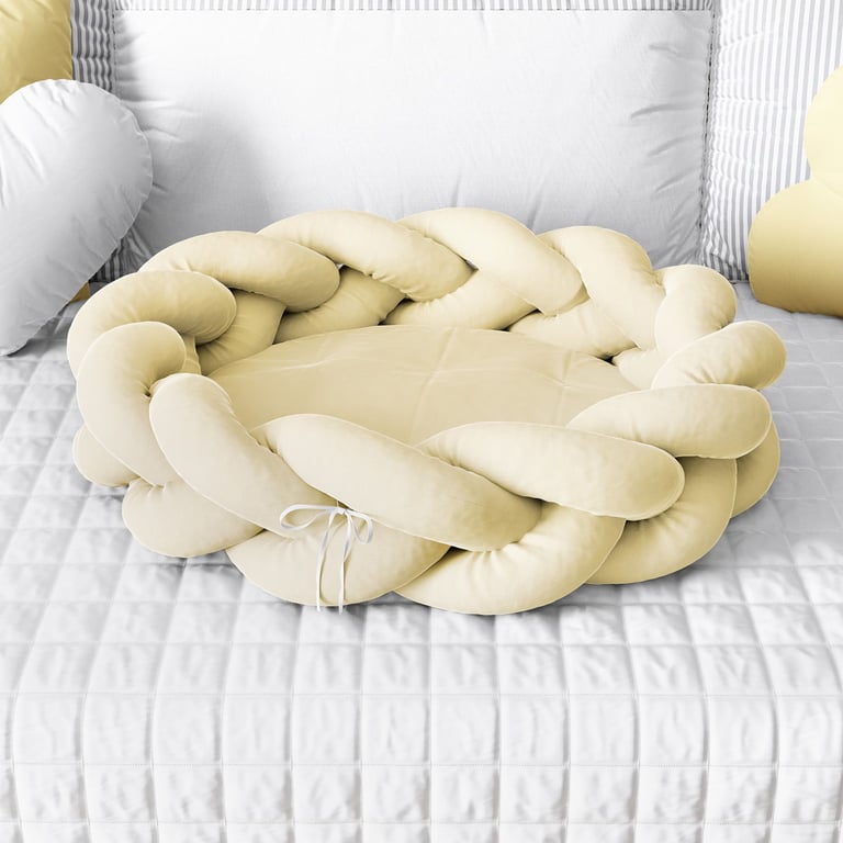 Ninho para Bebê Trança Amarelo 80cm