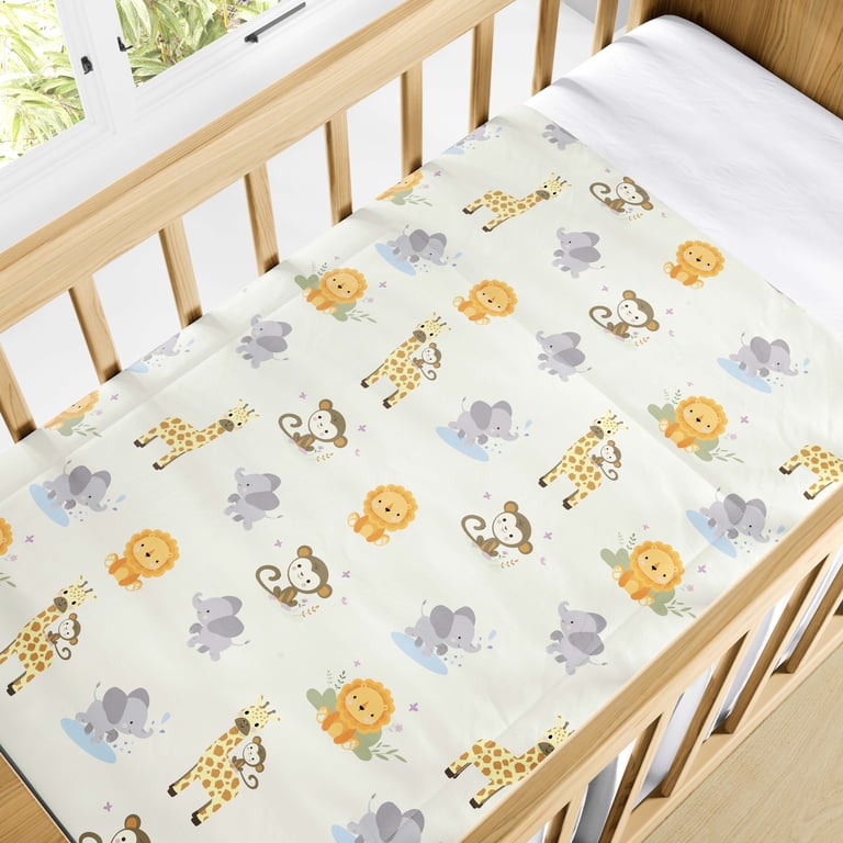 Edredom de Berço Selva Baby Rosa — vista alternativa