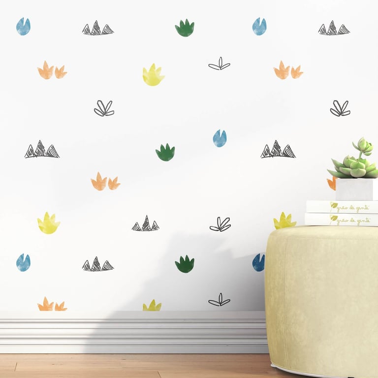 Papel de Parede Patinhas de Dinossauros 3m