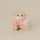 Ursa de Pelúcia Mini com Laço Rosa 10cm - imagem 2