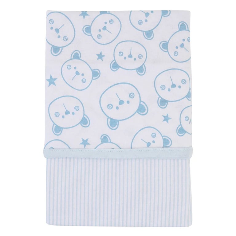 Cueiro Din Don Manta Ursinho Azul