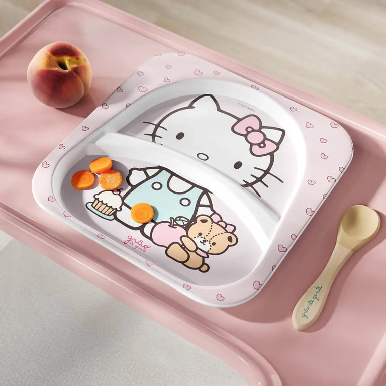 Pratinho com Divisórias Hello Kitty
