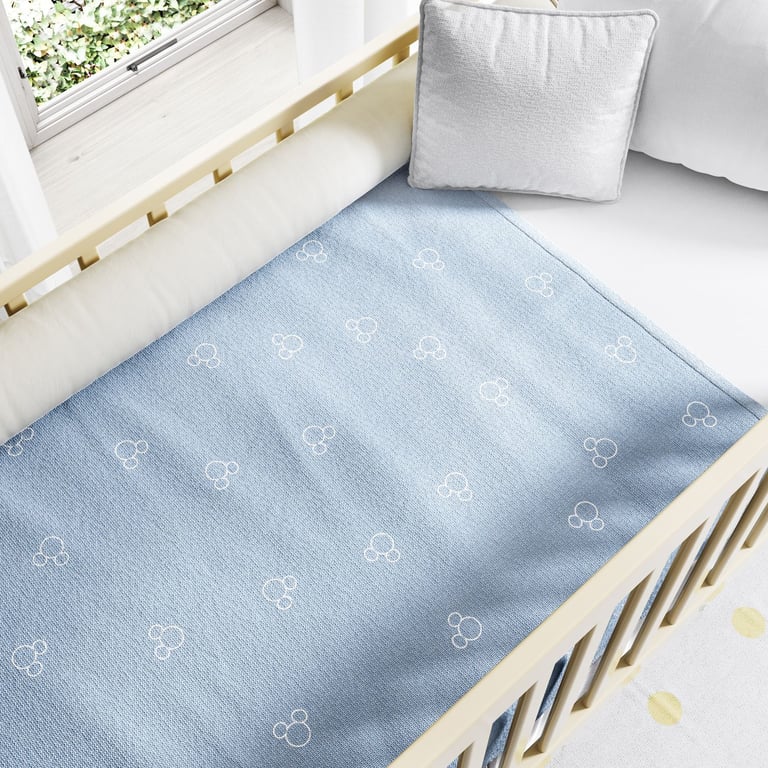 Manta Tricot Mickey Mouse Rosa 1,45M