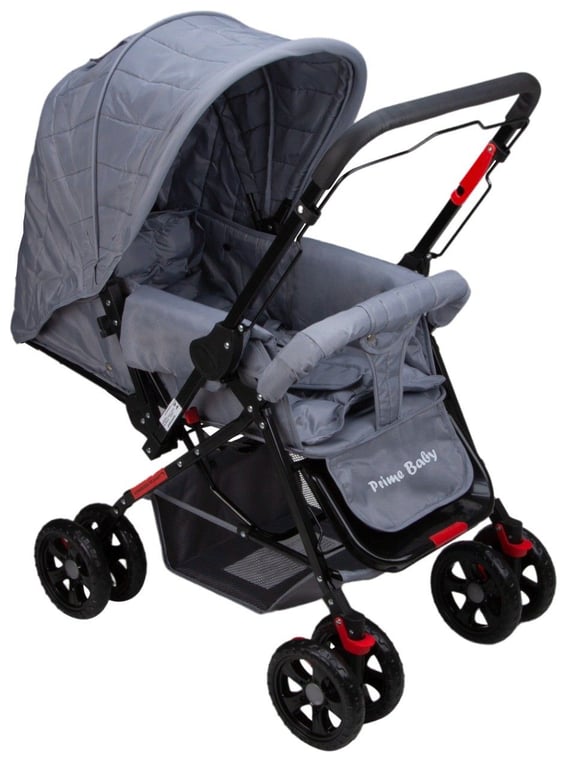 Carrinho de Bebê Berço Rover Cinza