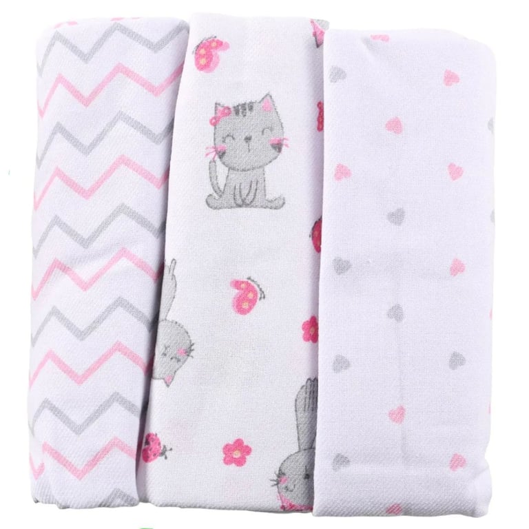 Kit Cueiro Incomfral Baby Joy Rosa e Cinza