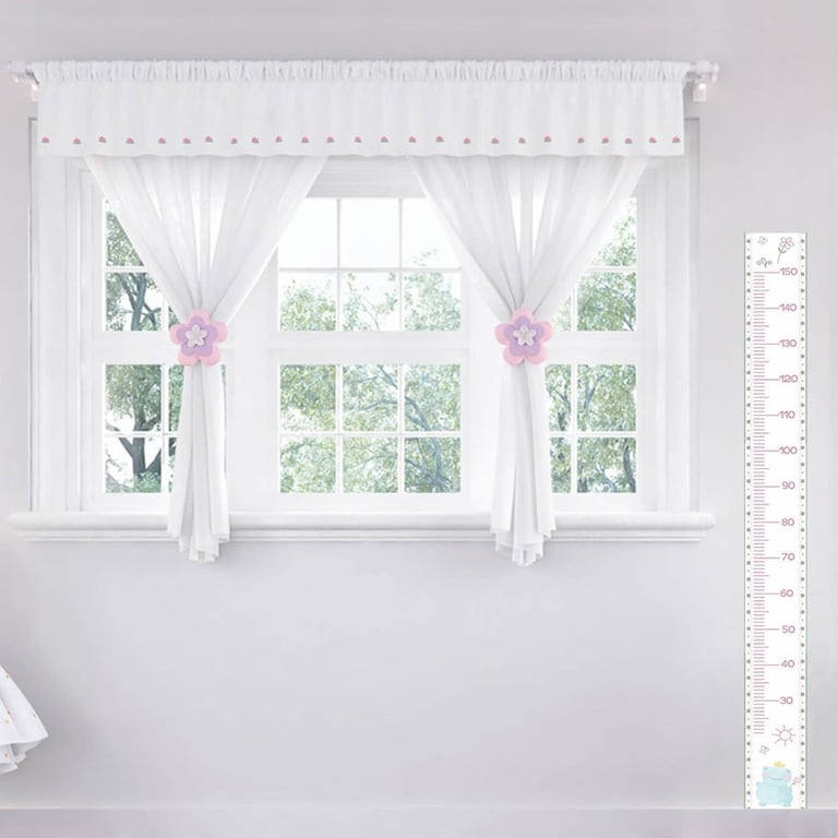 Régua Crescimento Adesivo de Parede Príncipe Sapo Floral Monet