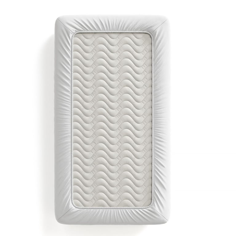 Lençol de Baixo Impermeável Infantil Solteiro Branco