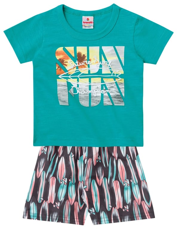 Conjunto Curto Bebê Tactel