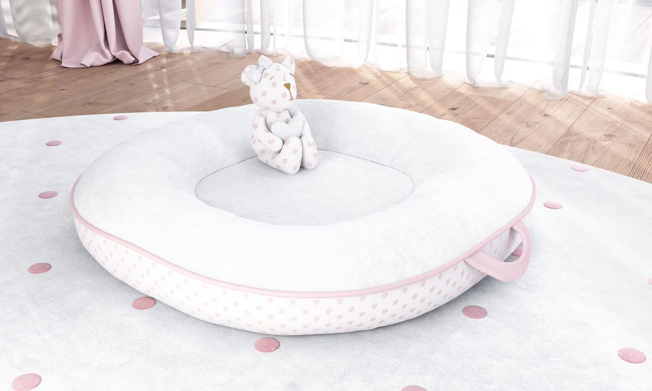 Ninho Floral Sophia Rosa 75cm — vista alternativa