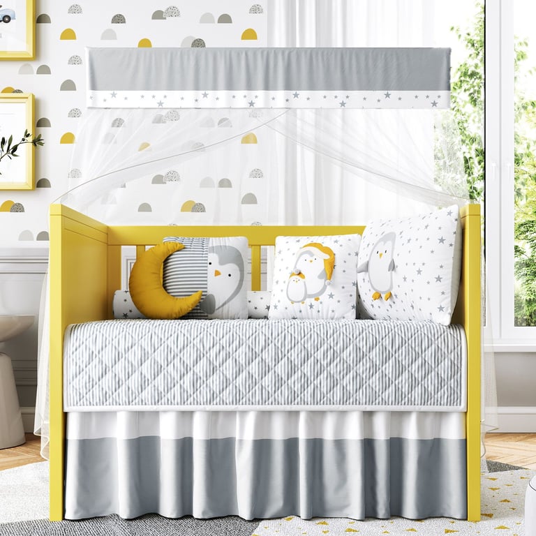 Kit Berço Rolinho Pinguim Estrelinha — vista alternativa