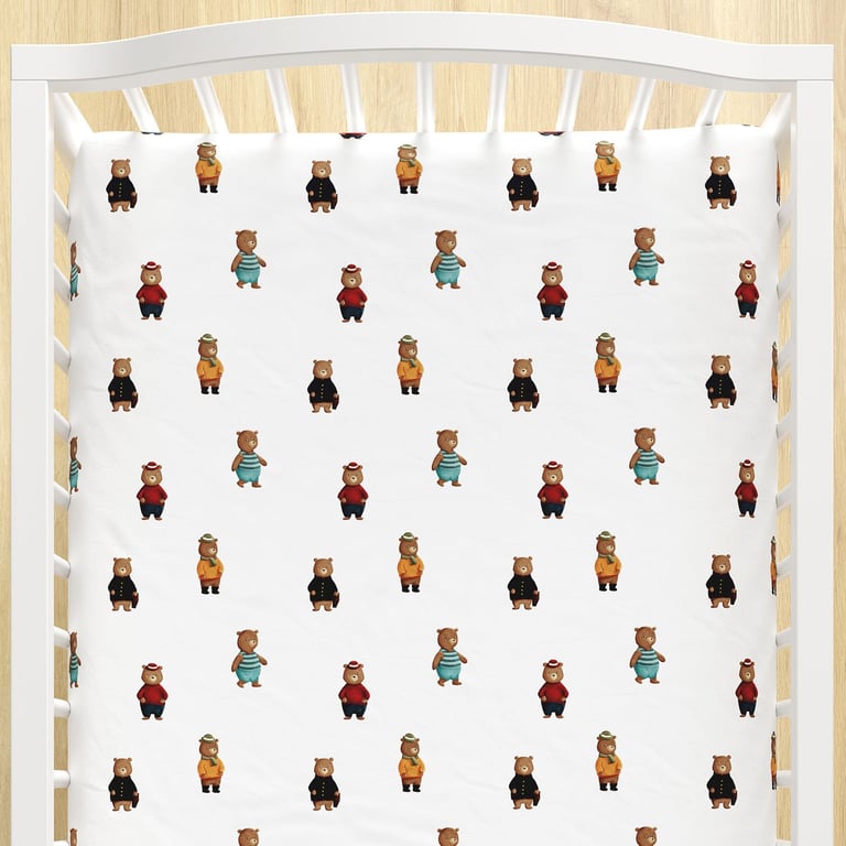 Lençol Berço com Elástico Teddy Pelo Mundo — vista alternativa