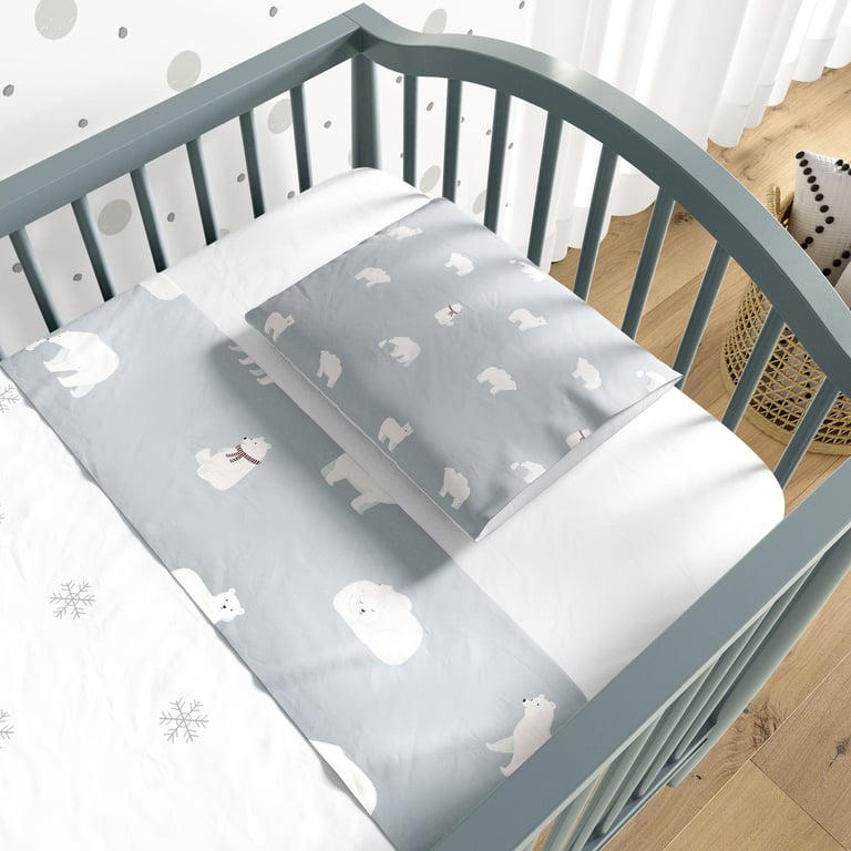Jogo de Lençol Berço Ursinho Polar 3 peças — vista alternativa