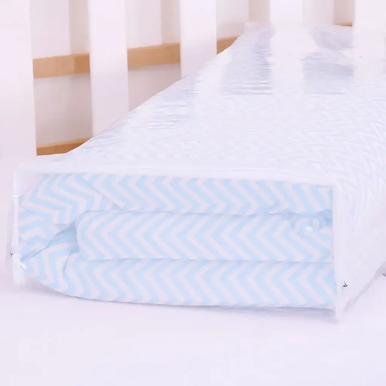 Colchonete para Berço Chevron Azul — vista alternativa