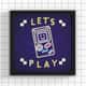 Quadro Gamer Let’s Play 38cm - imagem 1