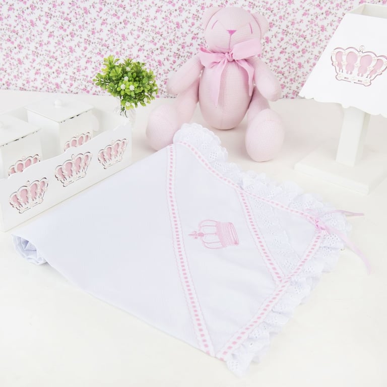 Manta Coroa Rosa 83cm — vista alternativa