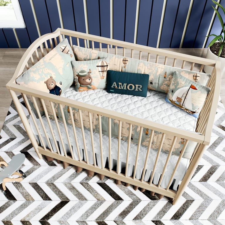 Kit Berço Teddy Pelo Mundo — vista alternativa