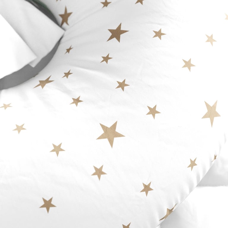 Almofada Amamentação Estrelinhas Azul com Laço