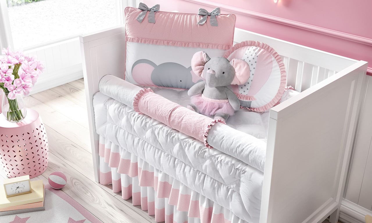 Kit Berço Elefantinha e o Balão — vista alternativa