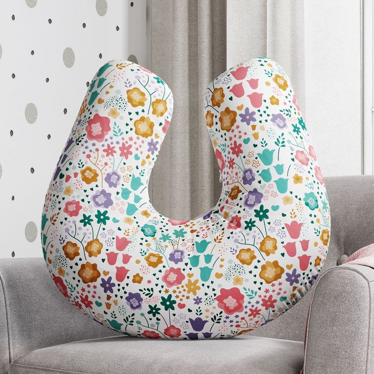 Almofada Amamentação Flores — vista alternativa