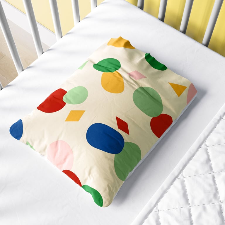 Fronha Bebê Colorido Geométrico Moderno