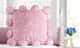 Almofada Quadrada Pelúcia Pompom Rosa 38cm - imagem 2