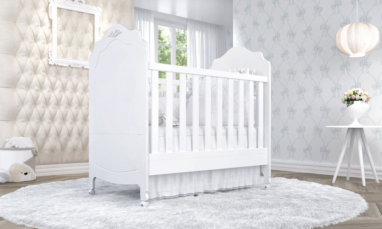 Berço Americano Branco Provençal — vista alternativa