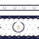 Faixa Adesiva de Parede Urso Luxo Azul Marinho - imagem 3