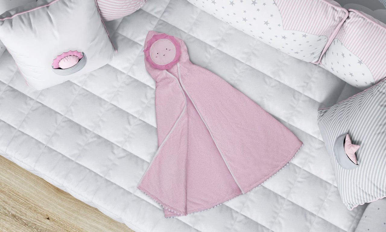 Toalha com Capuz Infantil Sol 90cm — vista alternativa
