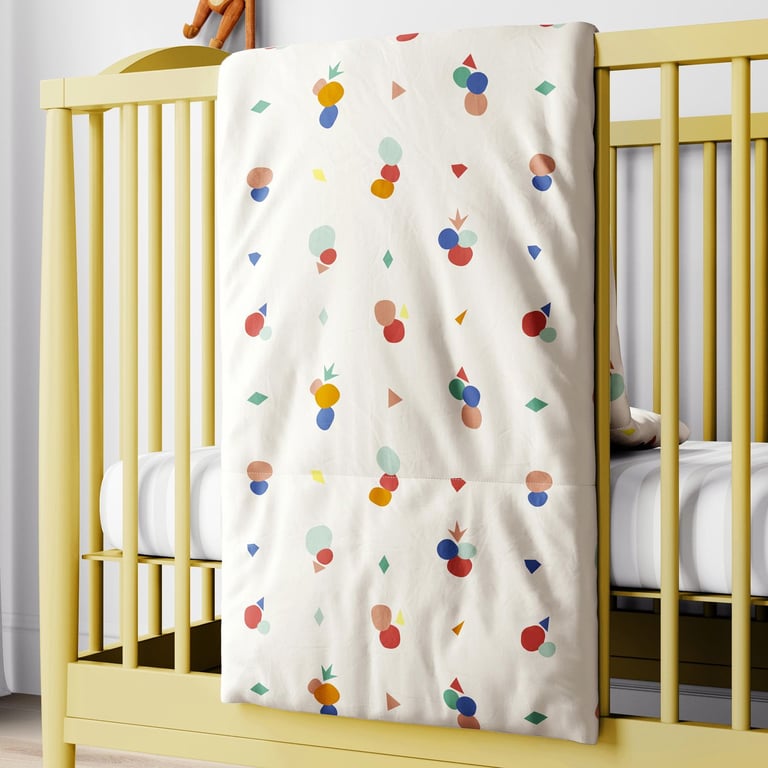 Edredom de Berço Geométrico Vintage