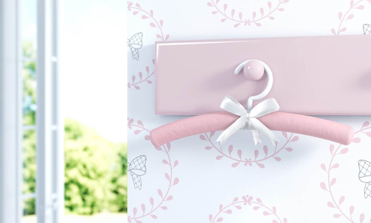 Kit Cabides Rosa/Branco — vista alternativa