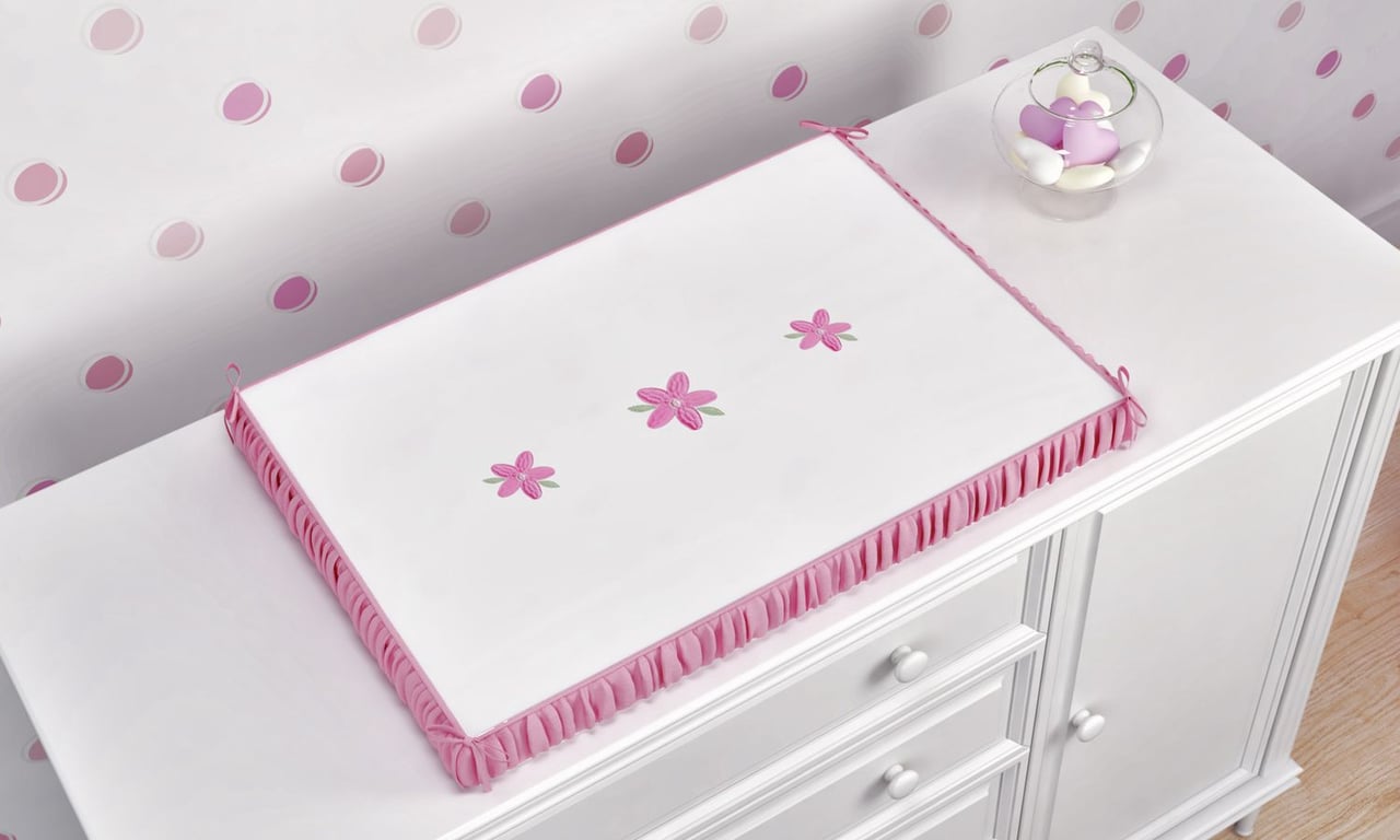 Trocador de Fraldas Flores Ursinha Bebê — vista alternativa